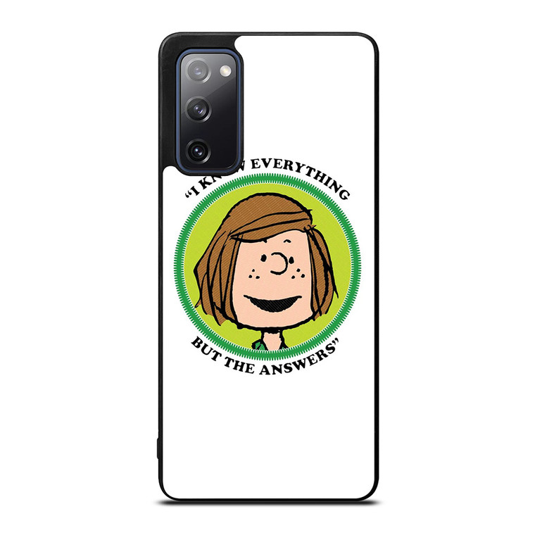 PEPPERMINT PATTY THE PEANUTS Samsung Galaxy S20 FE Case Cover PEPPERMINT PATTY THE PEANUTS Samsung Galaxy S20 FE Case Cover