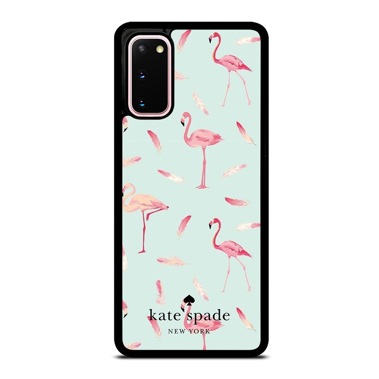 KATE SPADE NEW YORK LOGO FLAMINGOS Samsung Galaxy S20 Case Cover