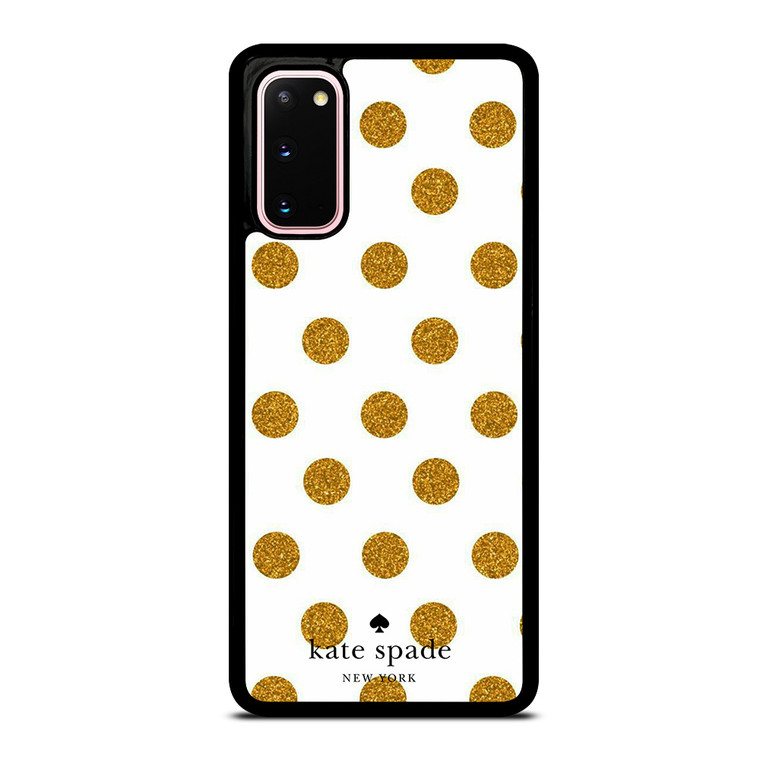 KATE SPADE NEW YORK LOGO GOLDEN POLKADOTS Samsung Galaxy S20 Case Cover KATE SPADE NEW YORK LOGO GOLDEN POLKADOTS Samsung Galaxy S20 Case Cover