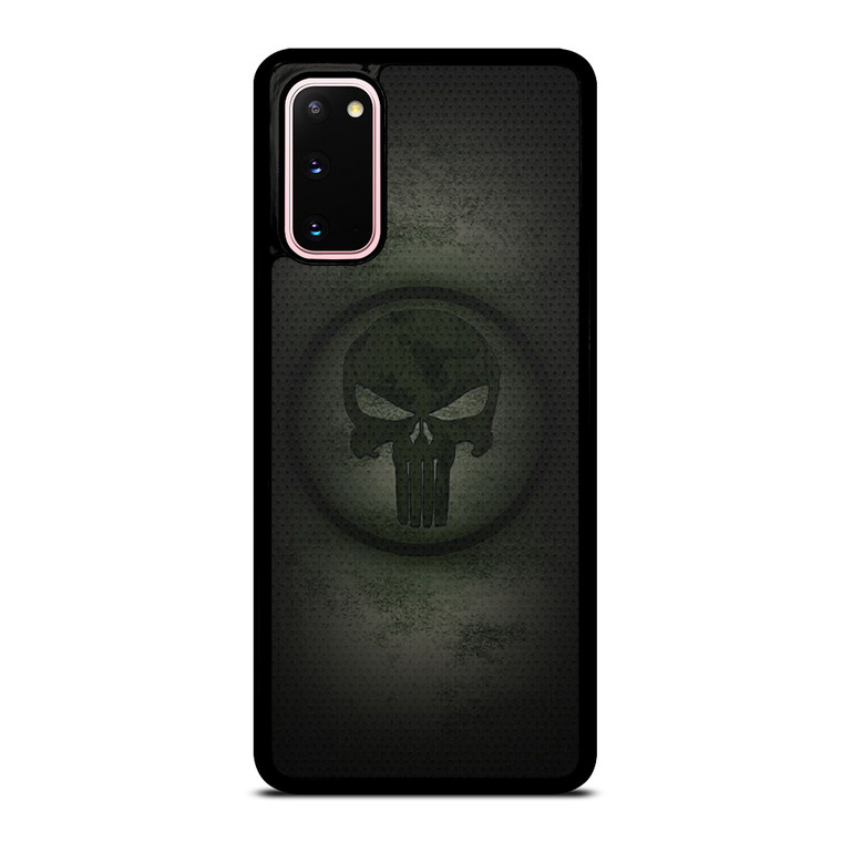 PUNISHER LOGO METAL CARBON Samsung Galaxy S20 Case Cover