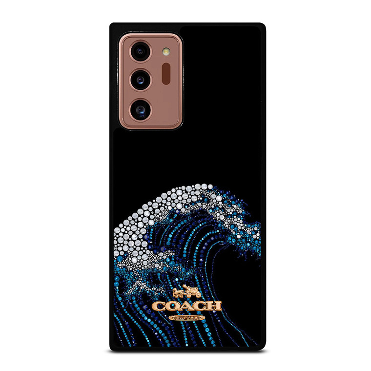COACH NEW YORK LOGO DIAMOND WAVE Samsung Galaxy Note 20 Ultra Case Cover