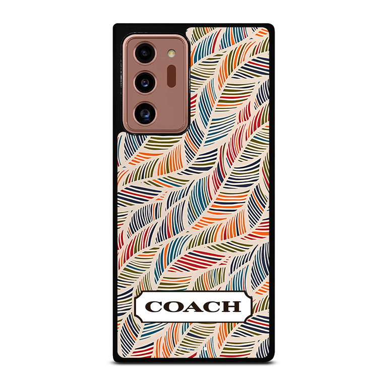 COACH NEW YORK LOGO MONOGRAM SEAMLESS PATTERN Samsung Galaxy Note 20 Ultra Case Cover