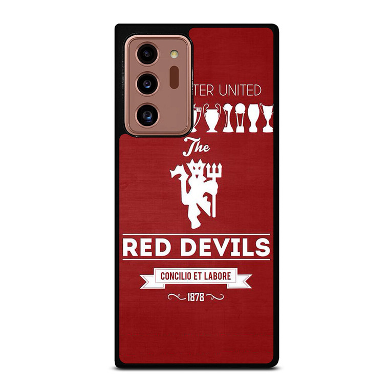 MANCHESTER UNITED FC LOGO FOOTBALL RED DEVILS Samsung Galaxy Note 20 Ultra Case Cover