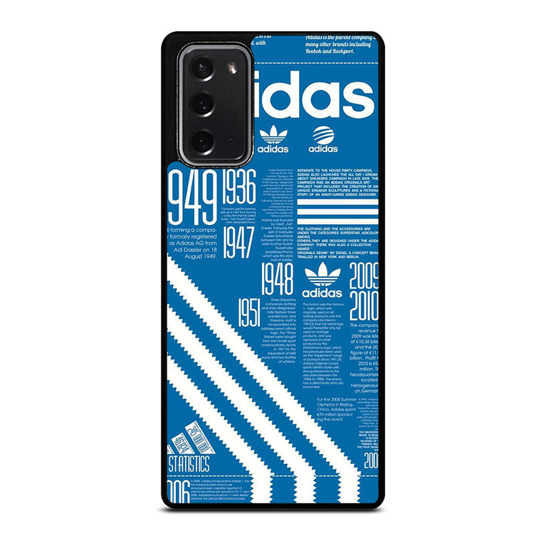 ADIDAS SHOES LOGO BLUE Samsung Galaxy Note 20 Case Cover