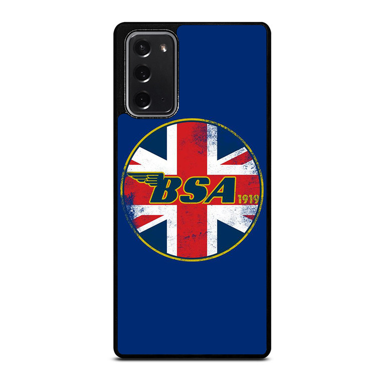 BSA MOTORCYCLE LOGO 1919 UNION JACK Samsung Galaxy Note 20 Case Cover