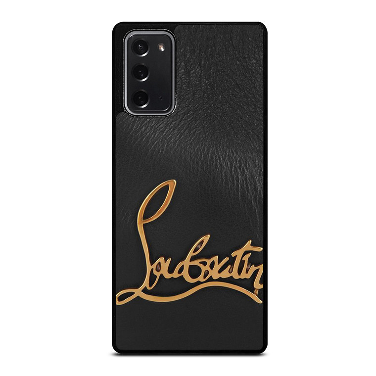 CHRISTIAN LOUBOUTIN LOGO LEATHER Samsung Galaxy Note 20 Case Cover