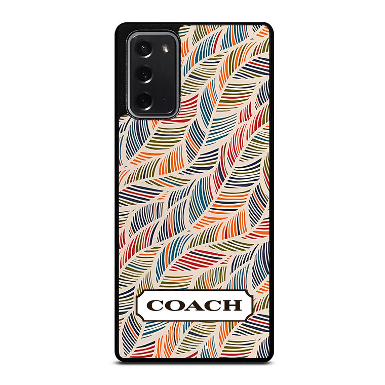 COACH NEW YORK LOGO MONOGRAM SEAMLESS PATTERN Samsung Galaxy Note 20 Case Cover