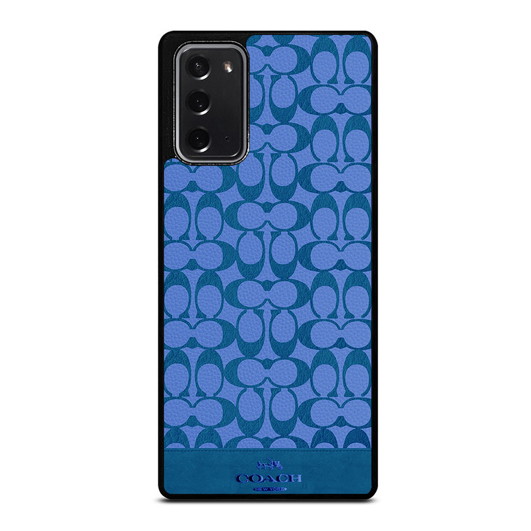 COACH NEW YORK LOGO PATTERN BLUE EMBLEM Samsung Galaxy Note 20 Case Cover