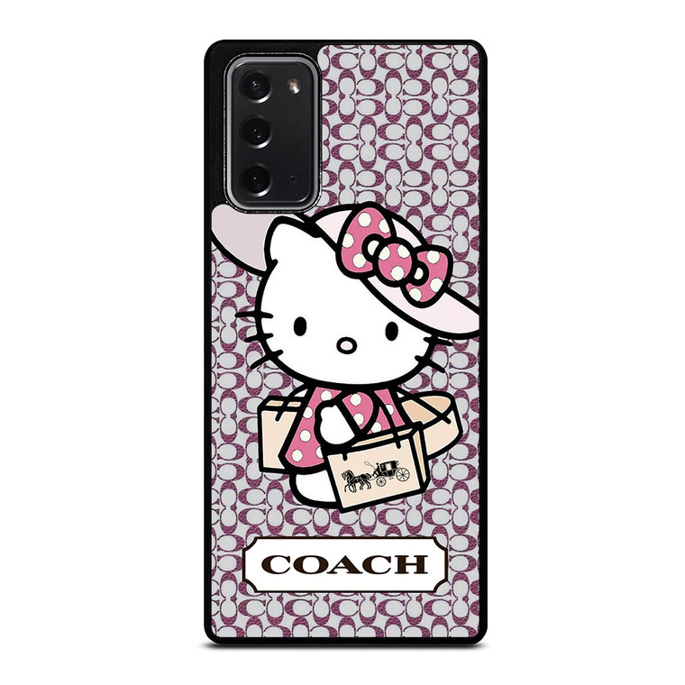 HELLO KITTY X COACH NEW YORK LOGO Samsung Galaxy Note 20 Case Cover