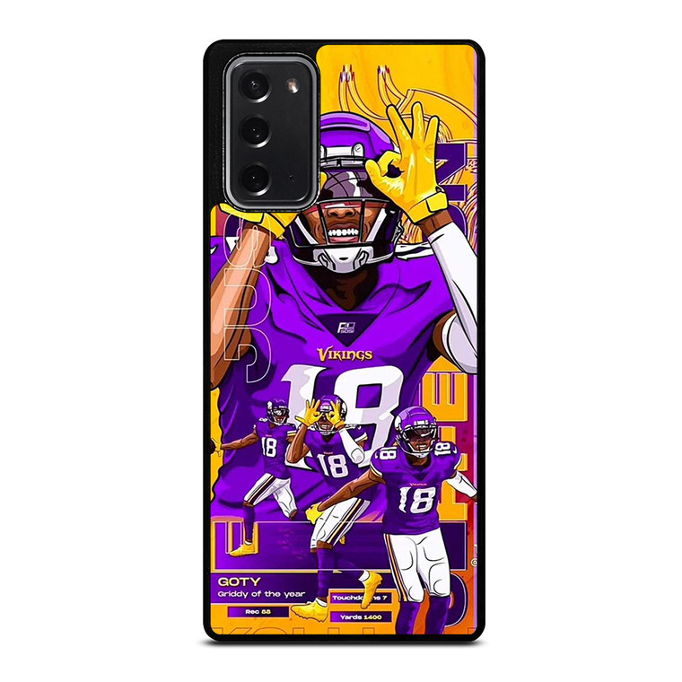 JUSTIN JEFFERSON MINNESOTA VIKINGS NFL Samsung Galaxy Note 20 Case Cover
