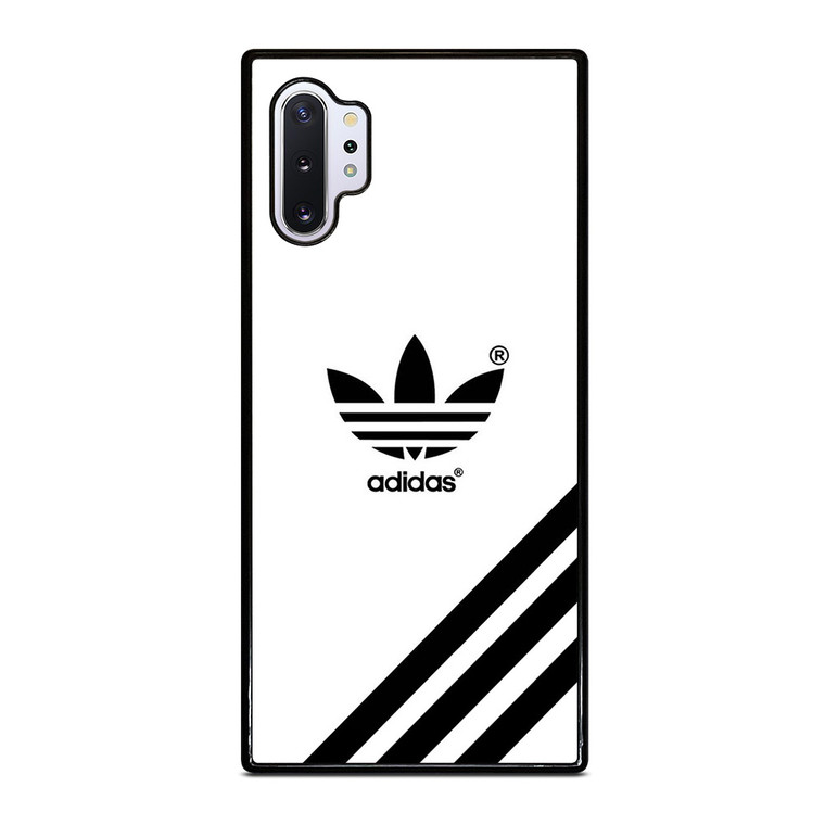 ADIDAS LOGO WHITE CLASSIC STRIPES Samsung Galaxy Note 10 Plus Case Cover