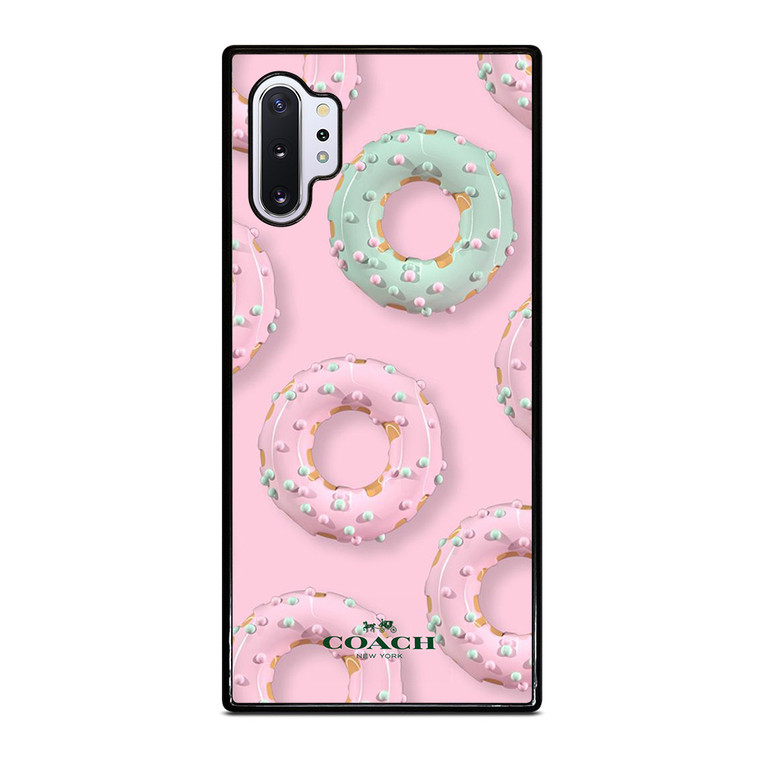 COACH NEW YORK LOGO DONUTS ICON Samsung Galaxy Note 10 Plus Case Cover