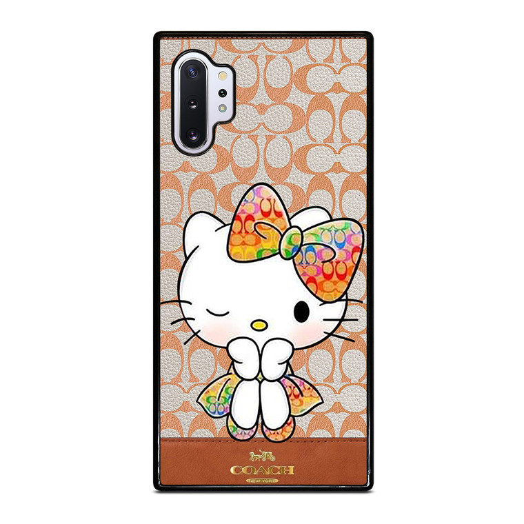 COACH NEW YORK LOGO HELLO KITTY Samsung Galaxy Note 10 Plus Case Cover
