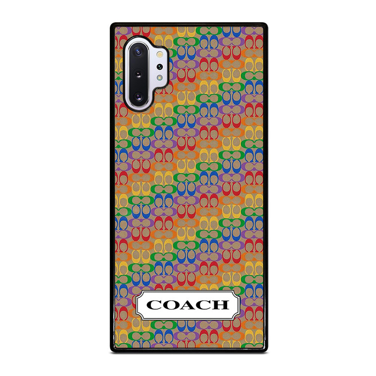 COACH NEW YORK LOGO PATTERN COLORFULI CONS Samsung Galaxy Note 10 Plus Case Cover