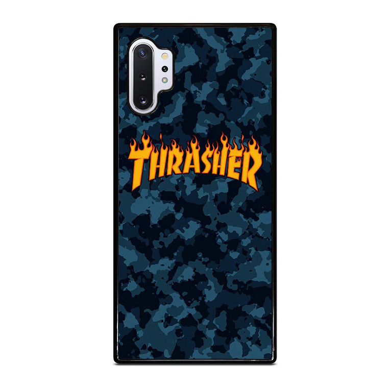 THRASHER SKATEBOARD CAMO BLUE Samsung Galaxy Note 10 Plus Case Cover THRASHER SKATEBOARD CAMO BLUE Samsung Galaxy Note 10 Plus Case Cover
