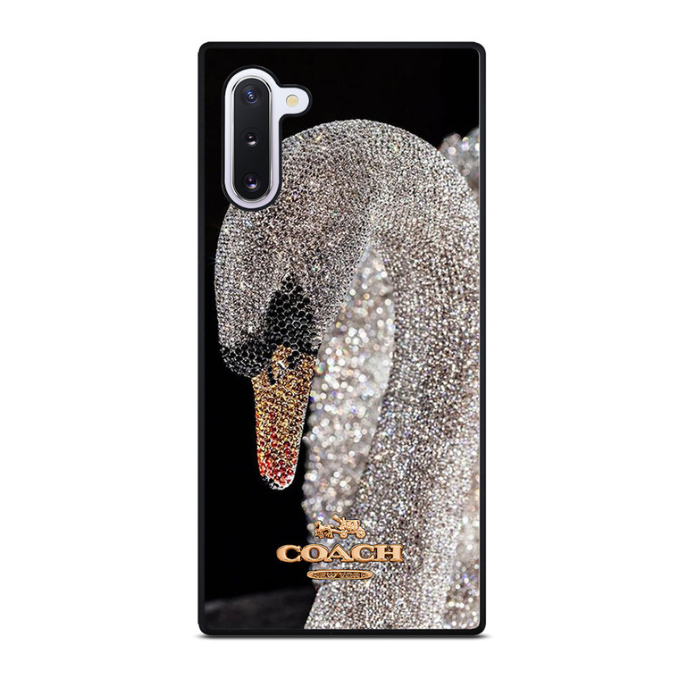 COACH NEW YORK LOGO DIAMOND SWAN Samsung Galaxy Note 10 Case Cover
