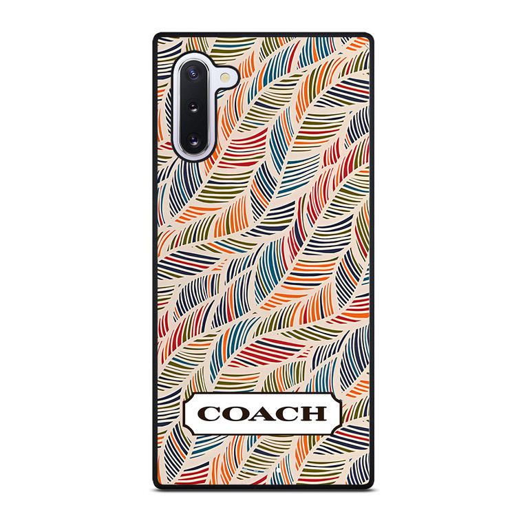 COACH NEW YORK LOGO MONOGRAM SEAMLESS PATTERN Samsung Galaxy Note 10 Case Cover