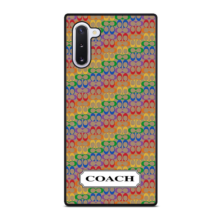 COACH NEW YORK LOGO PATTERN COLORFULI CONS Samsung Galaxy Note 10 Case Cover