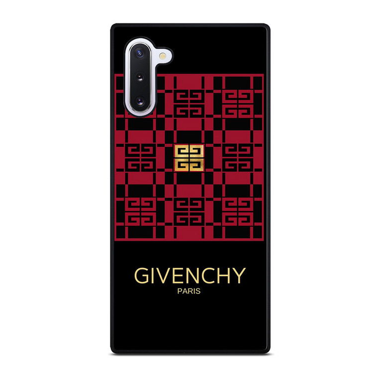 GIVENCHY PARIS LOGO RED GOLD Samsung Galaxy Note 10 Case Cover