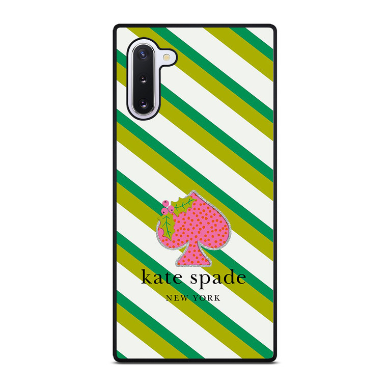 KATE SPADE NEW YORK LOGO FRUITY GREEN Samsung Galaxy Note 10 Case Cover