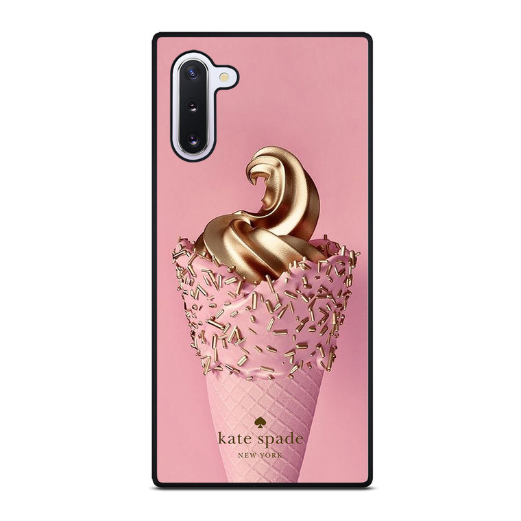 KATE SPADE NEW YORK LOGO GOLDEN ICE CREAM Samsung Galaxy Note 10 Case Cover