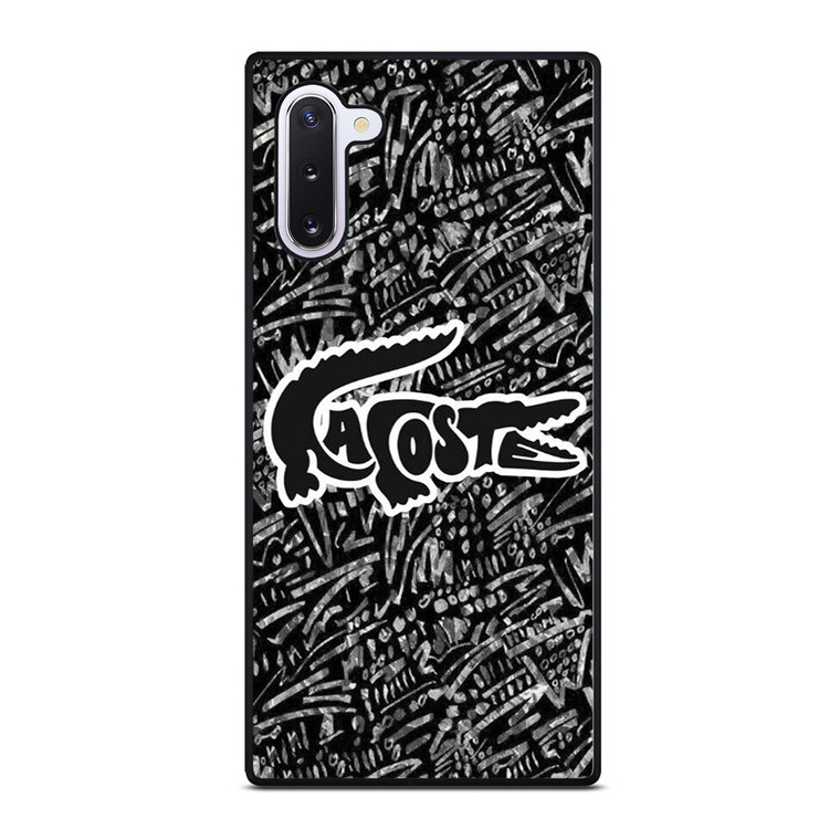 LACOSTE LOGO BLACK AND WHITE Samsung Galaxy Note 10 Case Cover