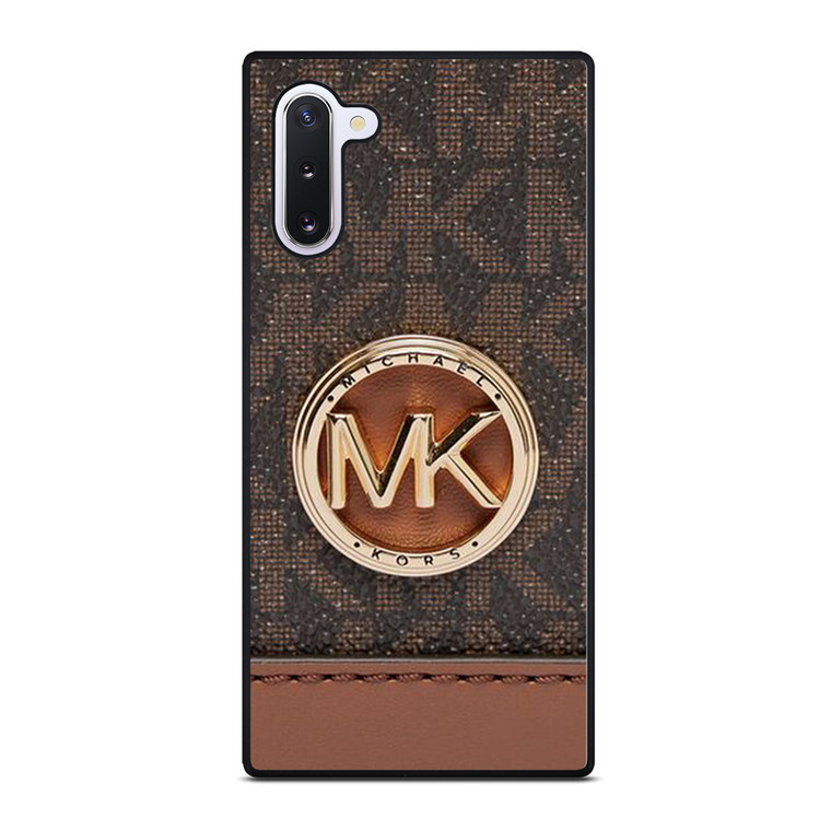 MICHAEL KORS LOGO MK WALLET BROWN Samsung Galaxy Note 10 Case Cover