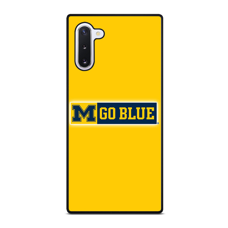 MICHIGAN WOLVERINES GO BLUE UNIVERSITY FOOTBALL LOGO Samsung Galaxy Note 10 Case Cover