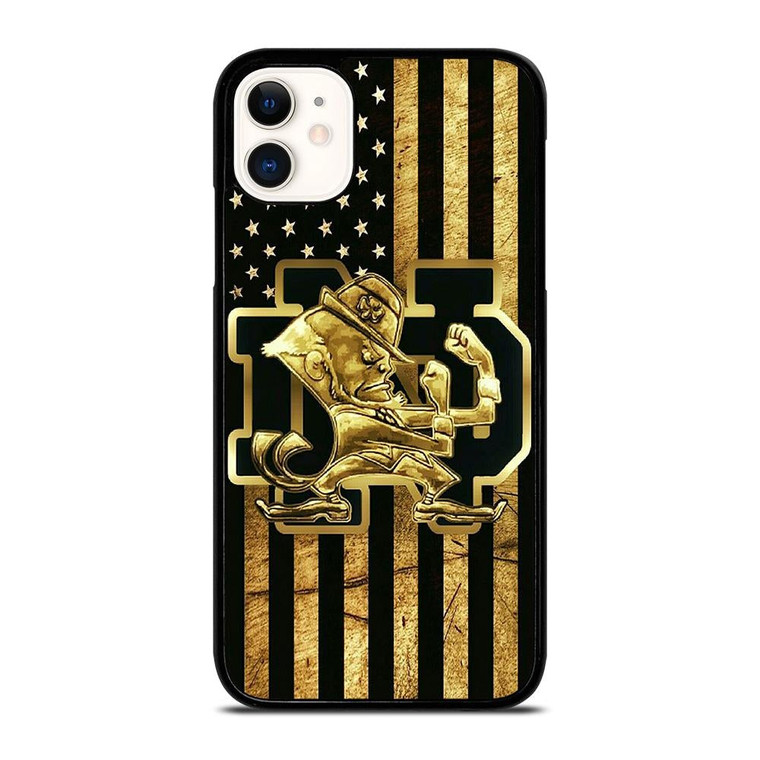 NOTRE DAME FIGHTING IRISH GOLD iPhone 11 Case Cover