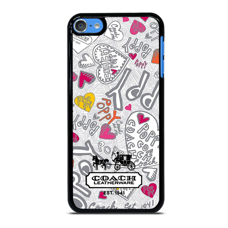COACH NEW YORK LOGO POPPY COLORFUL iPod Touch 7 Case