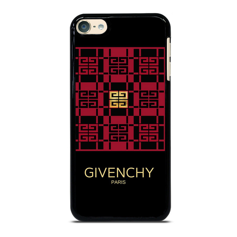 GIVENCHY PARIS LOGO RED GOLD iPod Touch 6 Case