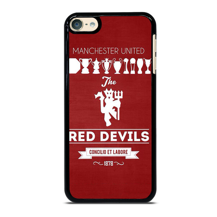 MANCHESTER UNITED FC LOGO FOOTBALL RED DEVILS iPod Touch 6 Case
