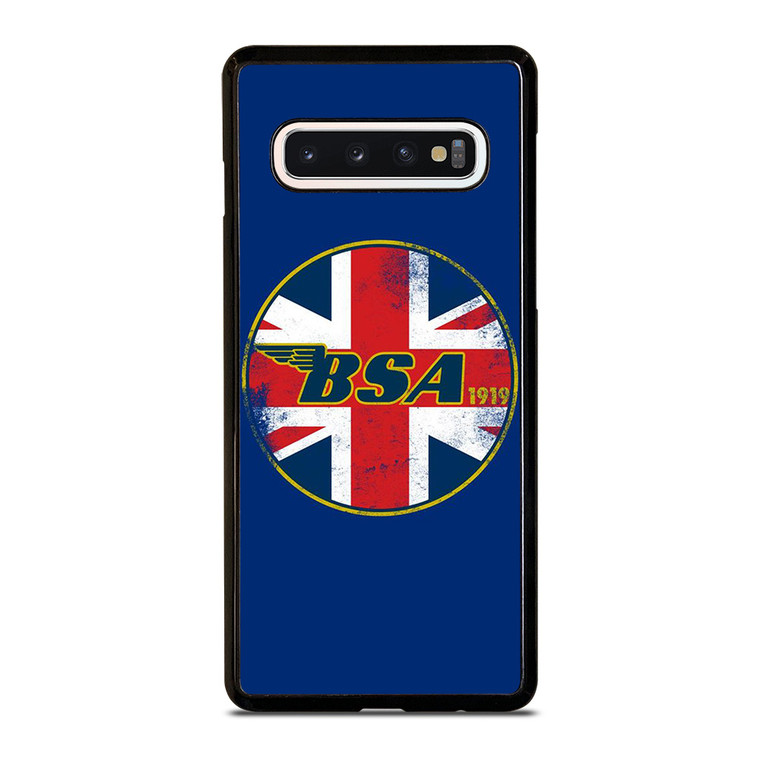 BSA MOTORCYCLE LOGO 1919 UNION JACK Samsung Galaxy S10 Case Cover