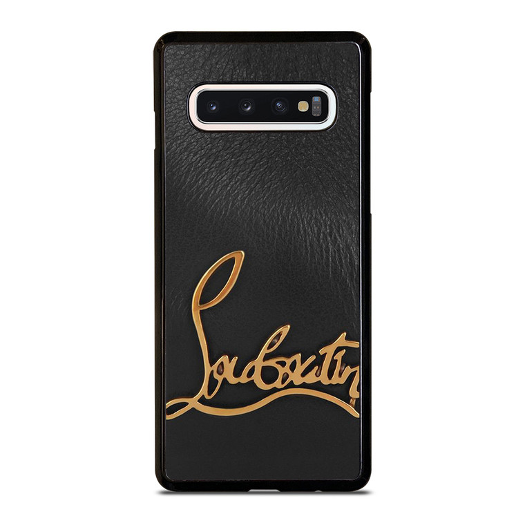 CHRISTIAN LOUBOUTIN LOGO LEATHER Samsung Galaxy S10 Case Cover