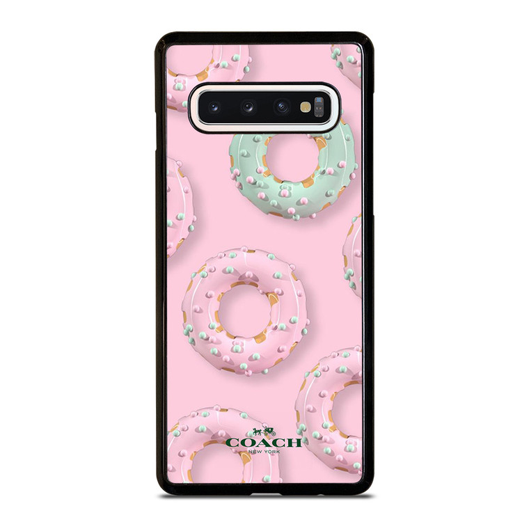 COACH NEW YORK LOGO DONUTS ICON Samsung Galaxy S10 Case Cover