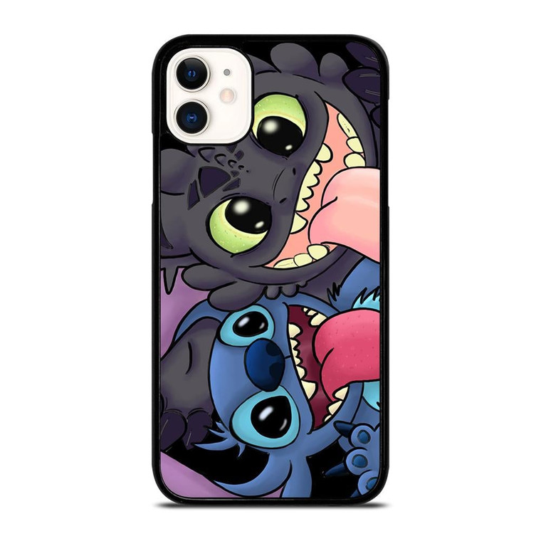 TOOTHLESS AND STITCH CARTOON iPhone 11 Case Cover