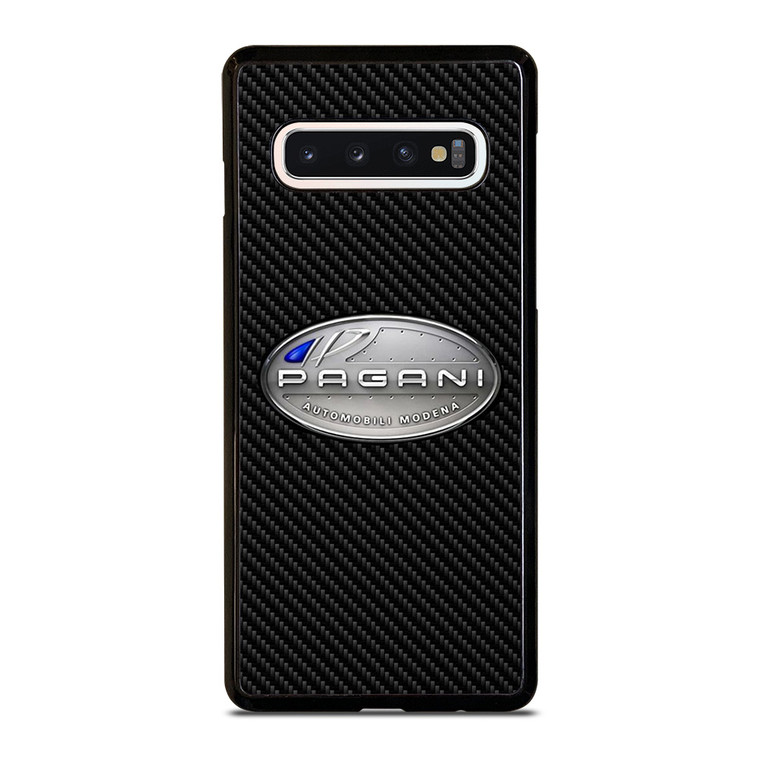 PAGANI CAR LOGO CARBON Samsung Galaxy S10 Case Cover
