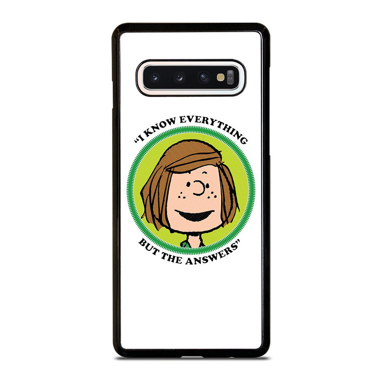 PEPPERMINT PATTY THE PEANUTS Samsung Galaxy S10 Case Cover