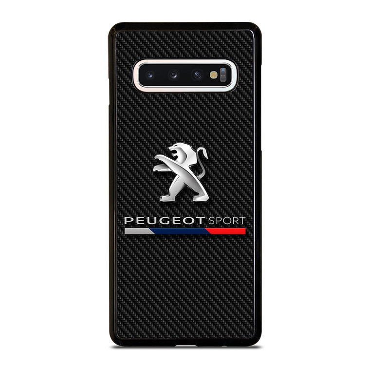 PEUGEOT SPORT CAR CARBON LOGO Samsung Galaxy S10 Case Cover