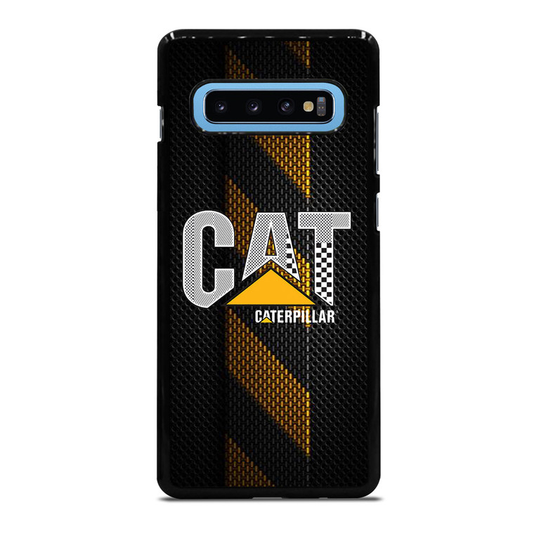 CATERPILLAR TRACTOR LOGO YELLOW METAL TRIPE Samsung Galaxy S10 Plus Case Cover