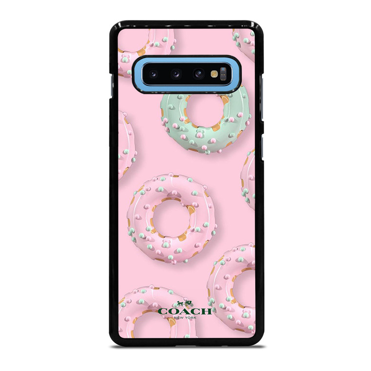 COACH NEW YORK LOGO DONUTS ICON Samsung Galaxy S10 Plus Case Cover