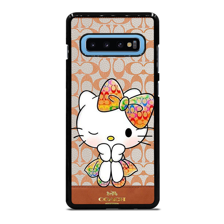 COACH NEW YORK LOGO HELLO KITTY Samsung Galaxy S10 Plus Case Cover