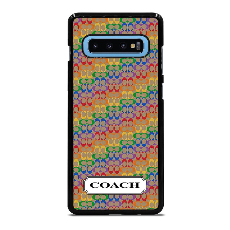 COACH NEW YORK LOGO PATTERN COLORFULI CONS Samsung Galaxy S10 Plus Case Cover