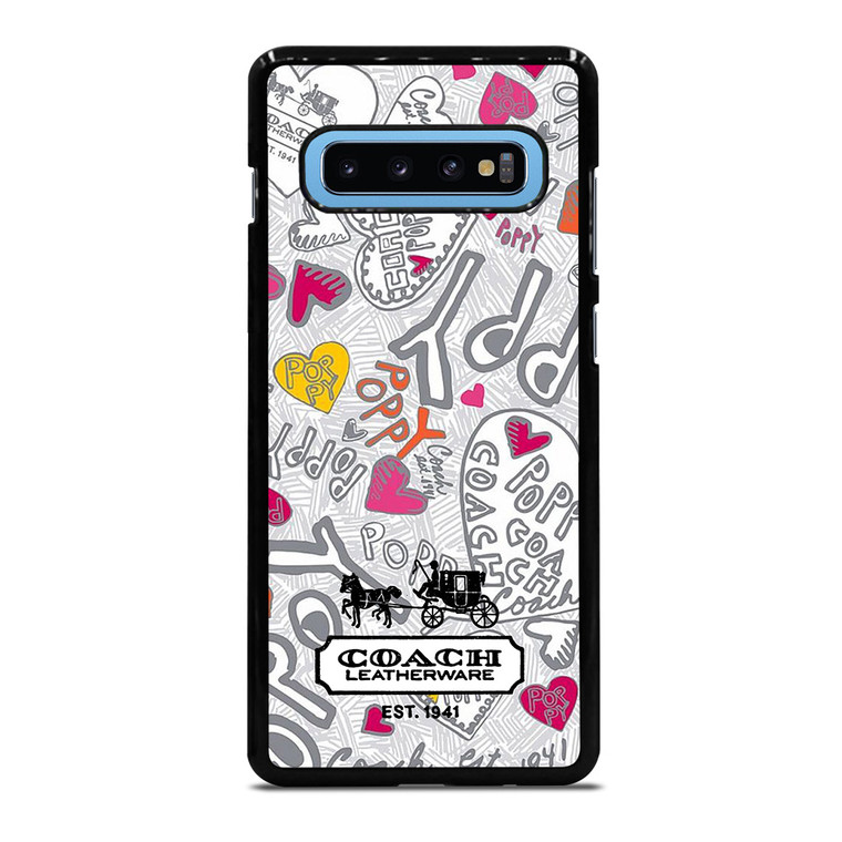 COACH NEW YORK LOGO POPPY COLORFUL Samsung Galaxy S10 Plus Case Cover