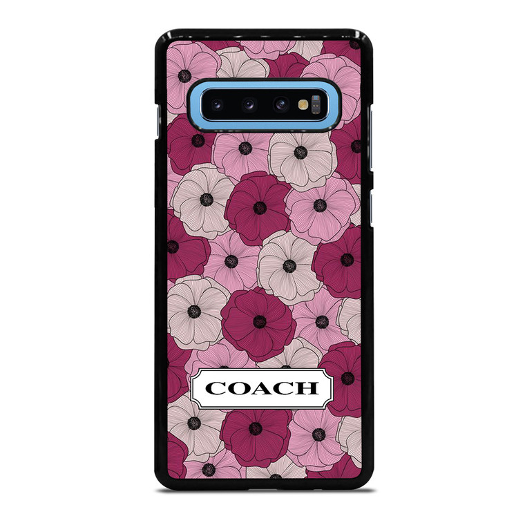 COACH NEW YORK LOGO PURPLE FLOWER Samsung Galaxy S10 Plus Case Cover COACH NEW YORK LOGO PURPLE FLOWER Samsung Galaxy S10 Plus Case Cover