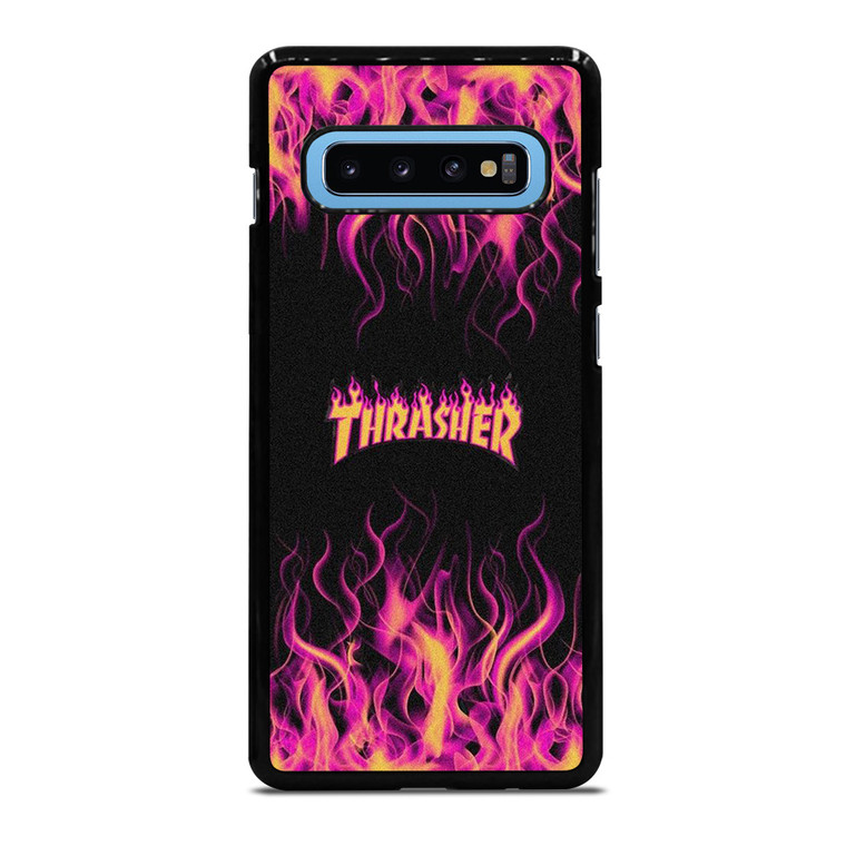THRASHER FLAME SKATEBOARD MAGAZINE Samsung Galaxy S10 Plus Case Cover