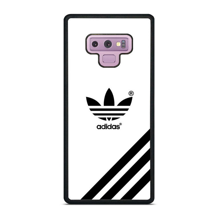 ADIDAS LOGO WHITE CLASSIC STRIPES Samsung Galaxy Note 9 Case Cover