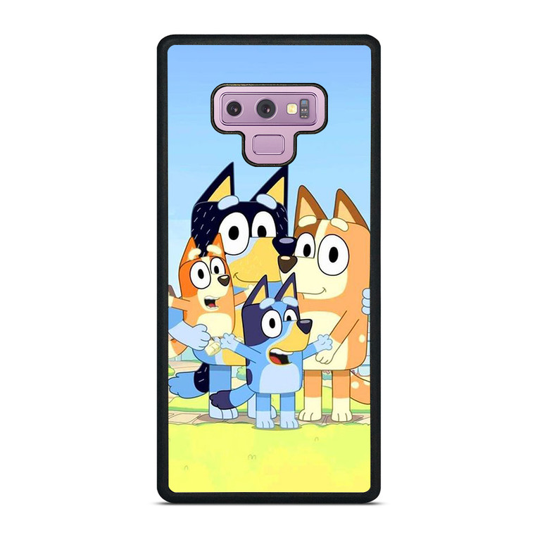 BLUEY CHARACTERS CARTOON Samsung Galaxy Note 9 Case Cover