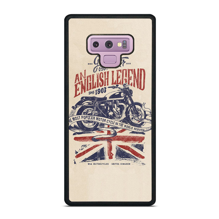 BSA MOTORCYCLE BRITISH GOLD STAR Samsung Galaxy Note 9 Case Cover
