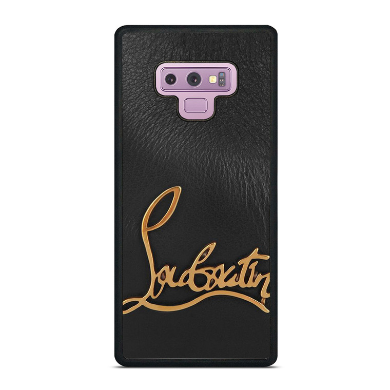 CHRISTIAN LOUBOUTIN LOGO LEATHER Samsung Galaxy Note 9 Case Cover